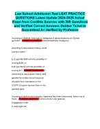 Law School Admission Test LSAT PRACTICE QUESTIONS Latest Update 2024 ...