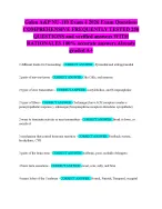 Galen A&P NU-110 Exam 4 2026 Exam Questions COMPREHENSIVE FREQUENTLY TESTED 250 QUESTIONS and verif