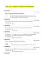 BIOL 1001 WEEK 5 EXAM WITH ANSWERS