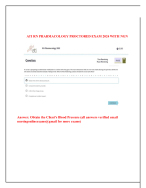 ATI RN Pharmacology Proctored Exam 2023 Latest 2025 Exam with a Complete Actual Exam