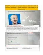 ATI RN PEDIATRIC ASSESSMENT EXAM 2023 NGN Latest Version