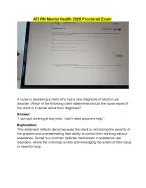 ATI RN Mental Health 2023 (2026 Version) Proctored Exam with NGN 70 Questions and Answers.