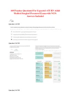 ATI RN Adult Medical Surgical (Med-Surg) 2023 Proctored Exam with NGN 100 Questions and Answers