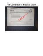 ATI RN Community Health 2023 Proctored Exam with NGN 70 Questions and Answers