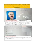 ATI RN Pediatric Nursing 2023 Proctored Exam with NGN 70 Questions and Answers