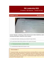 ATI RN Leadership CMS Proctored Exam with NGN