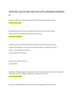 CMY3701 QUESTIONS AND ACCURTE ANSWERS GRADED A