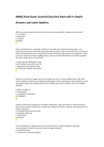 NR602 Final Exam: Essential Question Bank with In-Depth Answers and Latest Updates