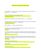 BOT 181 Coding 1 Final Exam | Verified with 100% Correct Answers