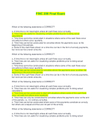 FINC 200 Final Exam | Complete Solutions (Answered)