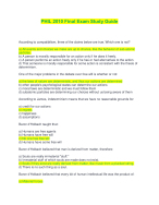 PHIL 2010 Final Exam Study Guide | Complete Solutions (Verified)