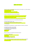 GEOL 201 Quiz 1 | Questions with 100% Correct Answers