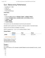 AVIA 305 Quiz: Maneuvering Performance | Score 55/75 | Liberty University