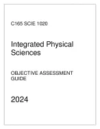 WGU C165 - SCIE 1020 Integrated Physical Sciences - Comprehensive OA Guide 2024