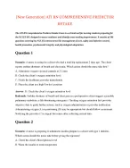 New Generation} ATI RN COMPREHENSIVE PREDICTOR RETAKE The ATI RN Comprehensive Predictor Retake Ex