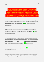 USI Certification Exam Questions with Correct Verified Answers Latest Update (2024/2025) Guaranteed