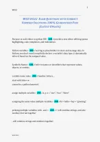 WGU D522  EXAM QUESTIONS WITH CORRECT VERIFIED SOLUTIONS 100% GUARANTEED PASS (LATEST UPDATE)