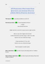 ATI PAEDIATRICS PROCTORED EXAM QUESTIONS AND ANSWERS UPDATED (2024/2025) (VERIFIED ANSWERS)