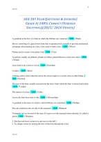 ASA 101 EXAM QUESTIONS and ANSWERS| (2025/ 2026 UPDATE) - DocMerit