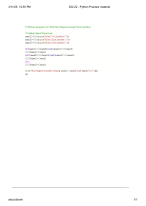 Python Practice material