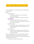 1600 ATI  PEDIATRIC COMPLETE QUESTIONS AND CORRECT ANSWERS (VERIFIED ANSWERS) WITH ALREADY A+ GRADE