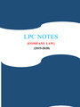 LPC NOTES ON COMPANY LAW (NEW) | 100 % CORRECT