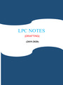 LPC NOTES ON DRAFTING (NEW) | 100 % CORRECT