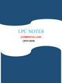 LPC NOTES ON COMMERCIAL LAW (NEW) | 100 % CORRECT