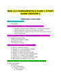 NUR 211 FUNDAMENTALS EXAM 1 STUDY GUIDE / NUR211 FUNDAMENTALS EXAM 1 STUDY GUIDE (VERSION 1) (NEW)
