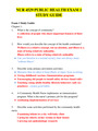 NUR 4529 PUBLIC HEALTH EXAM 1 STUDY GUIDE (NEW)| COMPLETE SOLUTION GUIDE| RASMUSSEN COLLEGE