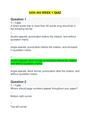 GEN 499 WEEK 1 QUIZ / GEN499 WEEK 1 QUIZ (NEW)| ASHFORD UNIVERSITY