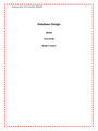 BIS 245 DATABASE DESIGN CASE STUDY WEEK 5 REPORT (NEW, UPDATED) | DEVRY UNIVERSITY