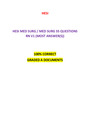 HESI MED SURG MED SURG 55 QUESTIONS RN V1 (MOST ANSWERS) (NEW-2021)| VERIFIED, 100% CORRECT