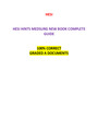 HESI HINTS MEDSURG NEW BOOK COMPLETE GUIDE (NEW-2021)| VERIFIED, 100% CORRECT
