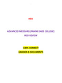 ADVANCED MEDSURG (MIAMI DADE COLLEGE) HESI REVIEW (NEW-2021)| VERIFIED, 100% CORRECT