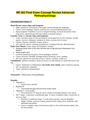 NR 283 PATHOPHYSIOLOGY FINAL EXAM CONCEPT REVIEW CHAMBERLAIN COLLEGE