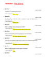 NURS 6551 Final Exam 2 / Nurs 6551 Final Exam 2 Walden University