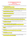 ATI COMPREHENSIVE PREDICTOR EXAM 1 (A) EXIT EXAM - 150 Correct Questions & Answers Updated 2021