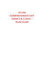 ATI RN COMPREHENSIVE EXIT EXAM 2 & 3 2019 – Study Guide