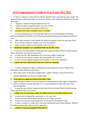 ATI Comprehensive Predictor Exit Exam 2021/2022 Complete Solution - 180 Correct Questions & Answers