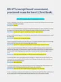 RN ATI CONCEPT-BASED ASSESSMENT, PROCTORED EXAM FOR LEVEL 1|TEST BANK