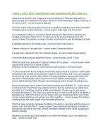 VISUAL ARTS TEST QUESTIONS AND ANSWERS DATED 2026 -21