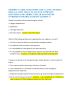 PROPHECY CORE MANDATORY PART 1,2 AND 3 NURSING RELIAS LATEST 2024 ACTUAL EXAM QUESTIONS AND VERIFIE