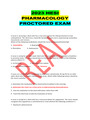 2023 HESI  PHARMACOLOGY  PROCTORED EXAM         A nurse is assessing a client who has a new prescri