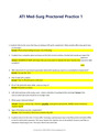ATI Med-Surg Proctored Practice 1 (60 Q & A) (Newest, 2023-2024)