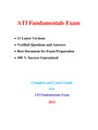 ATI RN Fundamentals Proctored Exam (11 Latest Versions, 2021) / RN ATI Fundamentals Proctored Exam / ATI RN Proctored Fundamentals Exam |Complete Document for A.T.I Exam|