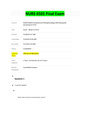 NURS 6501N Final Exam (3 Versions, 300 Q & A) / NURS 6501N Final Exam: Walden University (Latest 2021) (Received score 99 out of 100)
