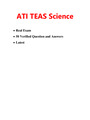 ATI TEAS 7 Science Exam (4 Versions, Latest-2022) | Real Exam, 100% Verified Q & A, Rated 5 Stars ⭐⭐⭐⭐⭐