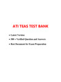 ATI TEAS 7 All Subjects Real Exam (Multiple Versions, Latest-2022)(Reading, Mathematics, Science, English and Language Usage), ATI TEAS 7 Study Guide & ATI TEAS 7 Test Bank | Rated 5 Stars ⭐⭐⭐⭐⭐ |