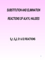 Substitution and Elimination Reactions of Alkyl Halides-Organic chemistry notes